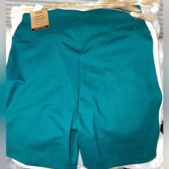PINK VS 6” Soft Ultimate High Waist Biker Shorts In Dynasty Green Medium - Picture 7 of 12